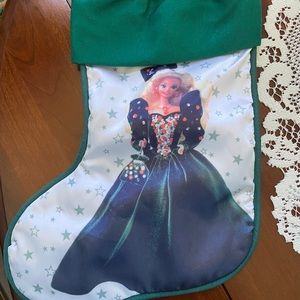 Vintage 90’s Barbie Christmas stocking
